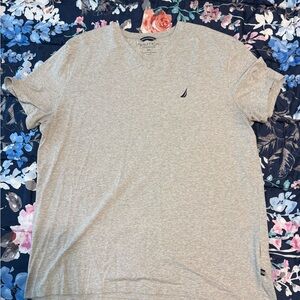 Nautica Gray Short Sleeve Tee Classic Cotton Blend Mens Size 2XL